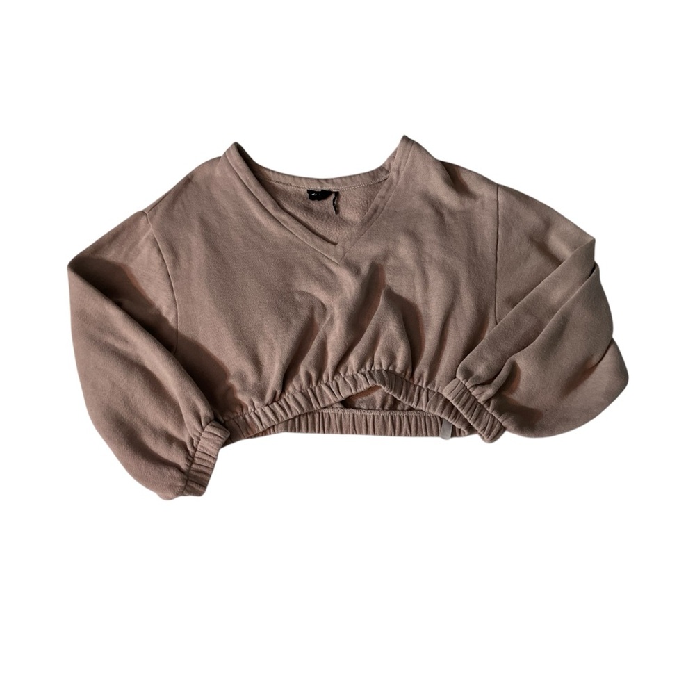 Women's Beige V-Neck Sweater